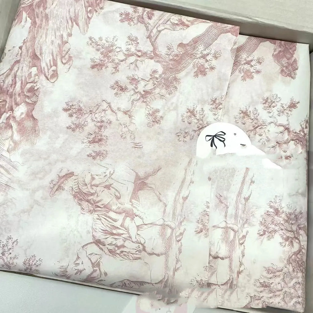 Single sheet of pink purple French MG decorative tissue paper measuring 50 by 70 centimetres.