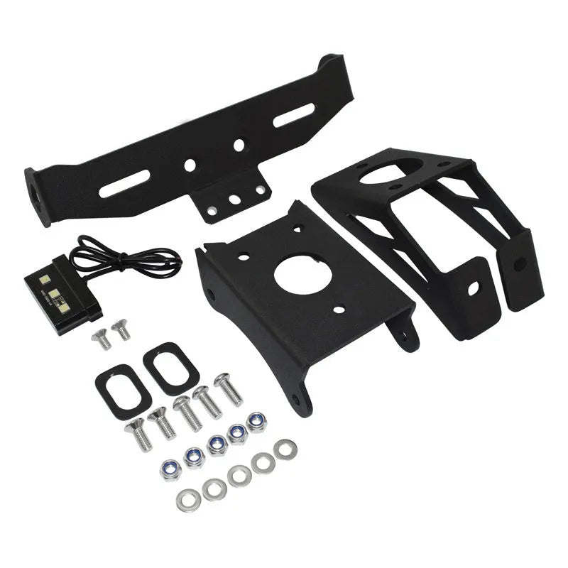 Black aluminium alloy Honda motorcycle short tail licence plate holder bracket