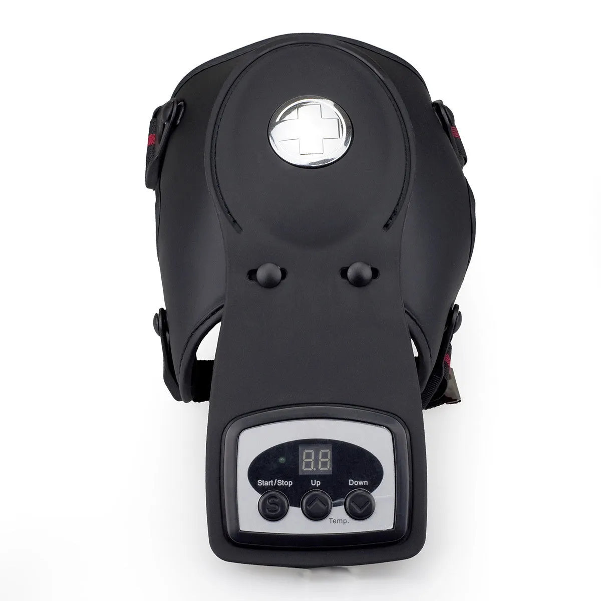 Infrared knee and shoulder massager with adjustable temperature control and application pads