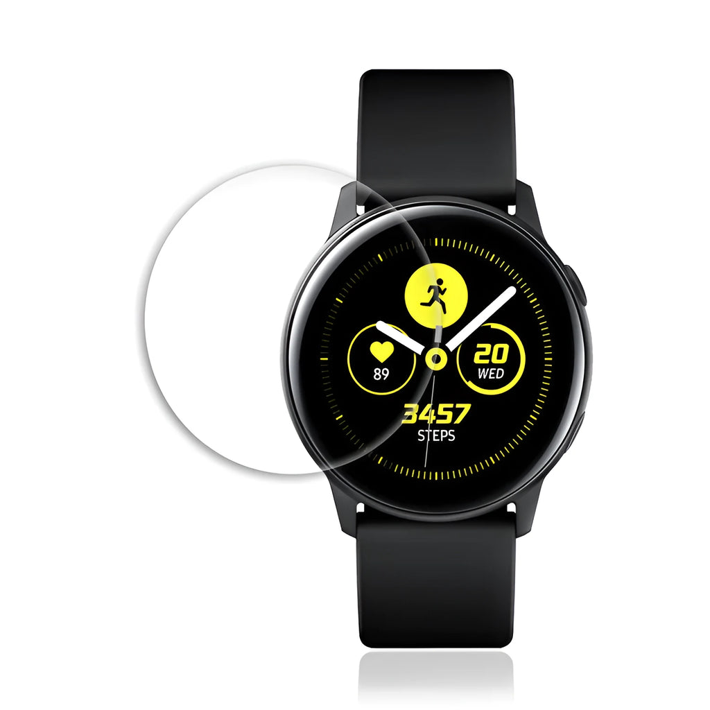Samsung Galaxy Watch Active tempered glass screen protector with anti-fingerprint surface