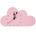 Wooden cartoon wall clock featuring playful alien, rabbit, or swan design in colours like pink or grey.