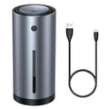 Black car humidifier diffuser with USB cable for vehicle and indoor air quality improvement