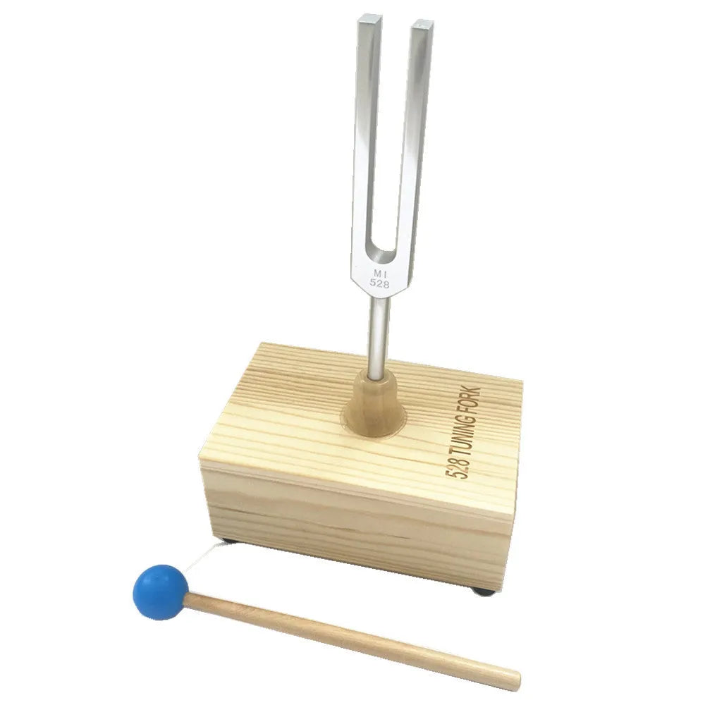Aluminium alloy tuning fork with matching speaker for 432Hz or 528Hz sound therapy