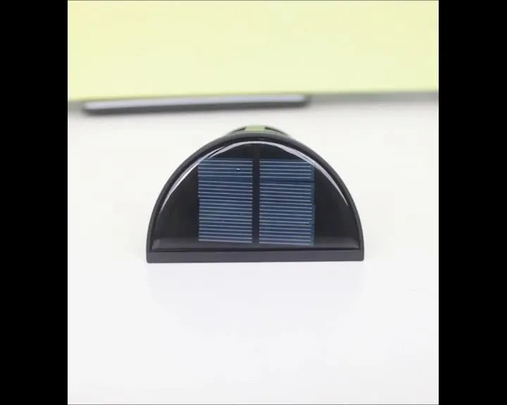 Solar wall lamp with 6 LEDs and IP65 waterproof rating for outdoor garden and courtyard lighting