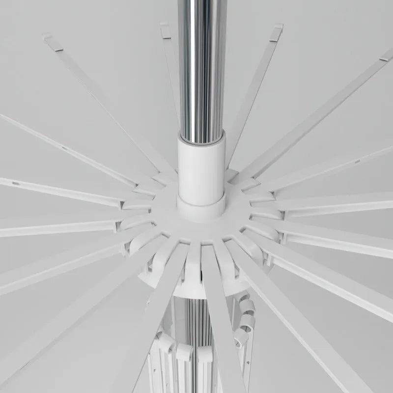 Stainless steel three-layer mobile drying rack with plastic clips for socks and trousers