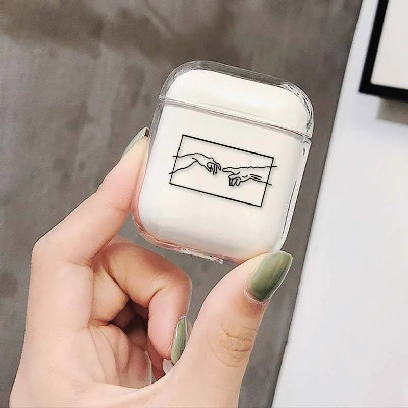 Transparent AirPods protective cover for Apple AirPods and AirPods Pro models