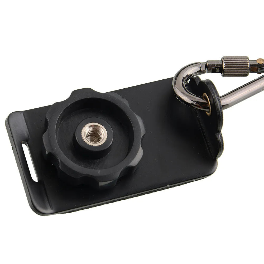 Black professional dual shoulder strap for two SLR cameras, showing nylon construction and padded shoulders.