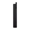 Black aluminium bookmark ruler with 15cm laser-engraved scale markings
