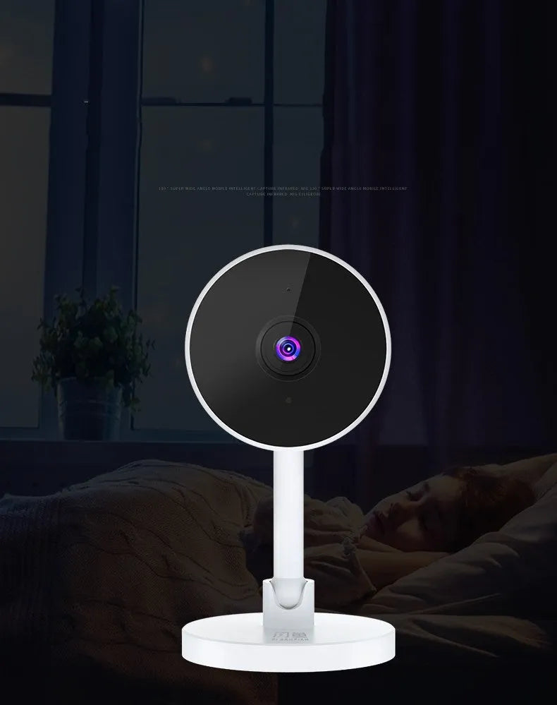 White FLASH FISH SKX10 WiFi home security camera with gun camera design for 1080p HD monitoring
