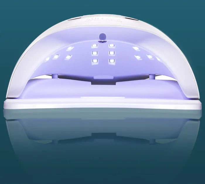 White nail polish UV LED baking lamp dryer with digital timer display and 45 lamp beads