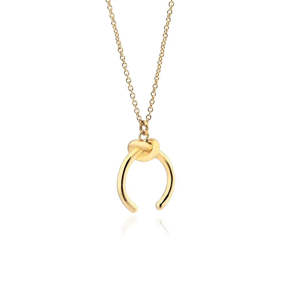 Vintage geometry pendant necklace with adjustable copper cross chain in gold or silver electroplated finish