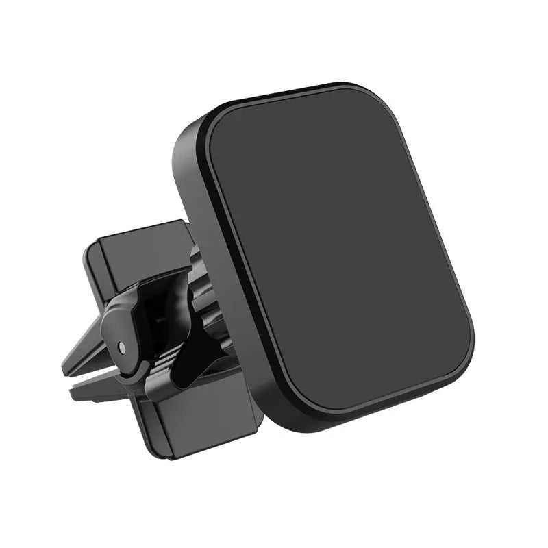 Magnetic car air vent phone holder mounted on vehicle dashboard