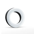 Black pink or white LED selfie ring light for mobile photography with adjustable brightness