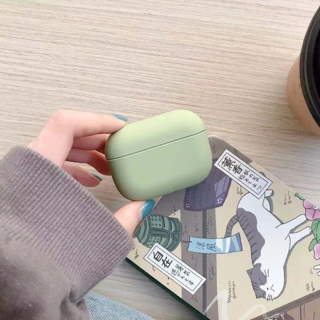 AirPods Pro plastic protective case in multiple colour options including black, pink, green and blue