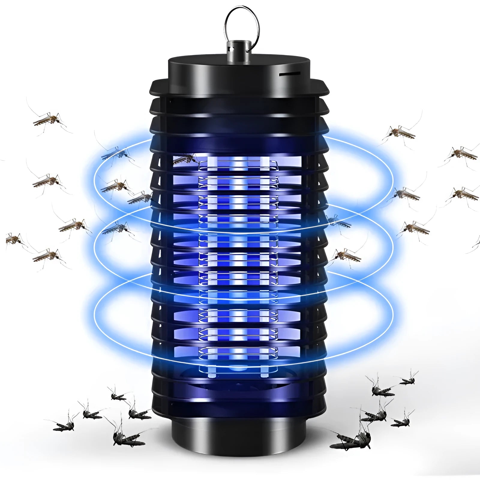 Black Hanging Black King Kong electronic mosquito killer unit on a white background.