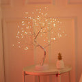 LED Christmas tree light with touch switch base in warm white illumination