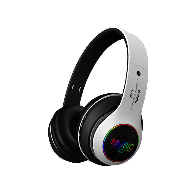 Explosive Bluetooth wireless headset in black, blue, gold, red, or white colours with 40mm speakers