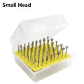 Elliptical cone alloy grinding heads with diamond finish for glass and stone polishing