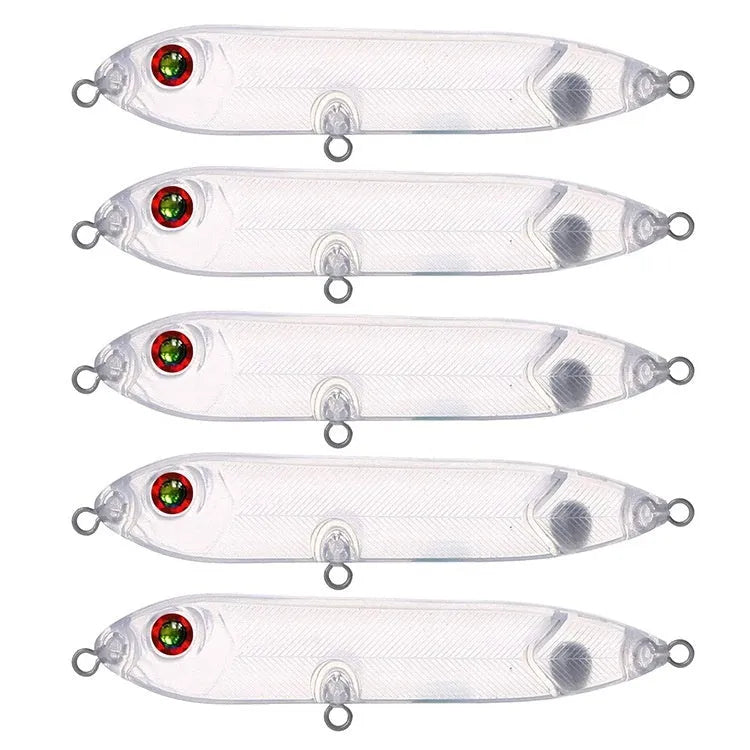 Transparent 9.5cm DIY fishing lure blank body for custom bait making