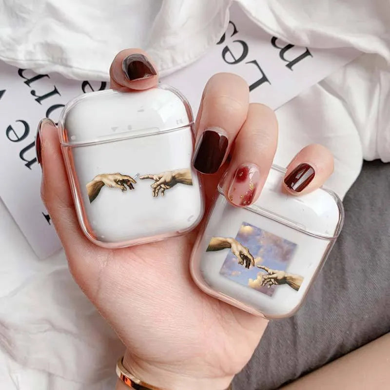Transparent AirPods protective cover for Apple AirPods and AirPods Pro models