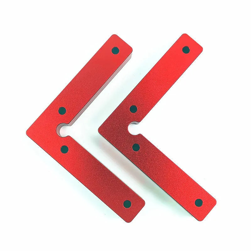 Aluminium Alloy 6061 woodworking right angle positioning block with scale showing 90 degree clamp for jigsaw