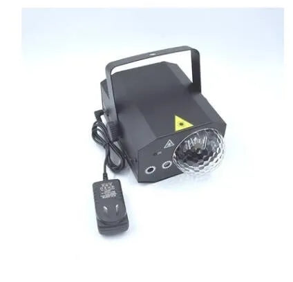 Black LED laser magic fan stage lighting equipment with dual projection effect for KTV bars and parties