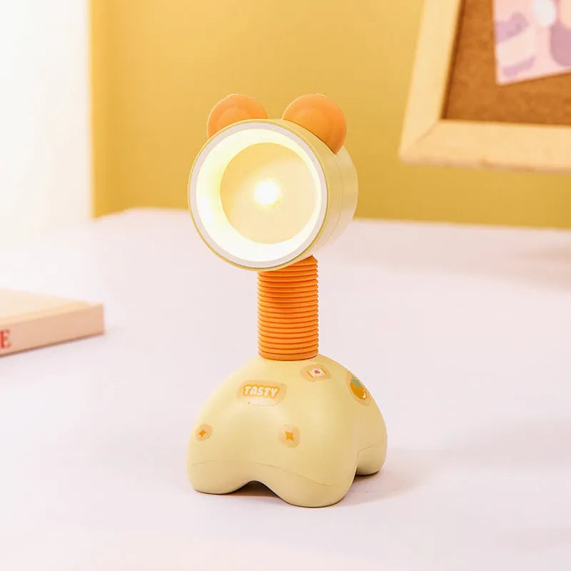Creative DIY cartoon magnetic desktop night lamp in various colours with adjustable lighting