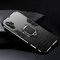 Samsung magnetic phone case with Iron Man design in black, blue, and red colours