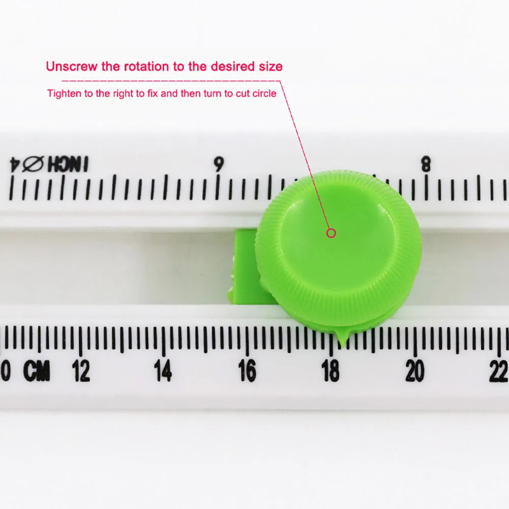 Orange plastic round paper cutter for A3 paper on colour box packaging