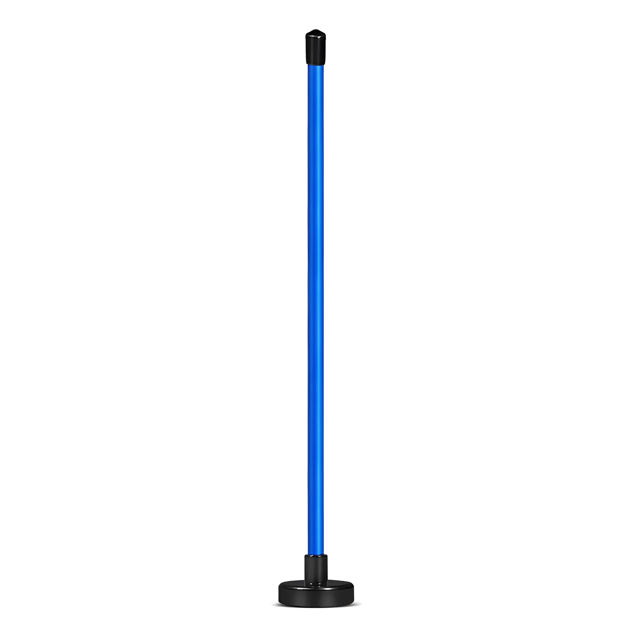 Red magnetic direction baseball bar golf alignment swing trainer on practice mat