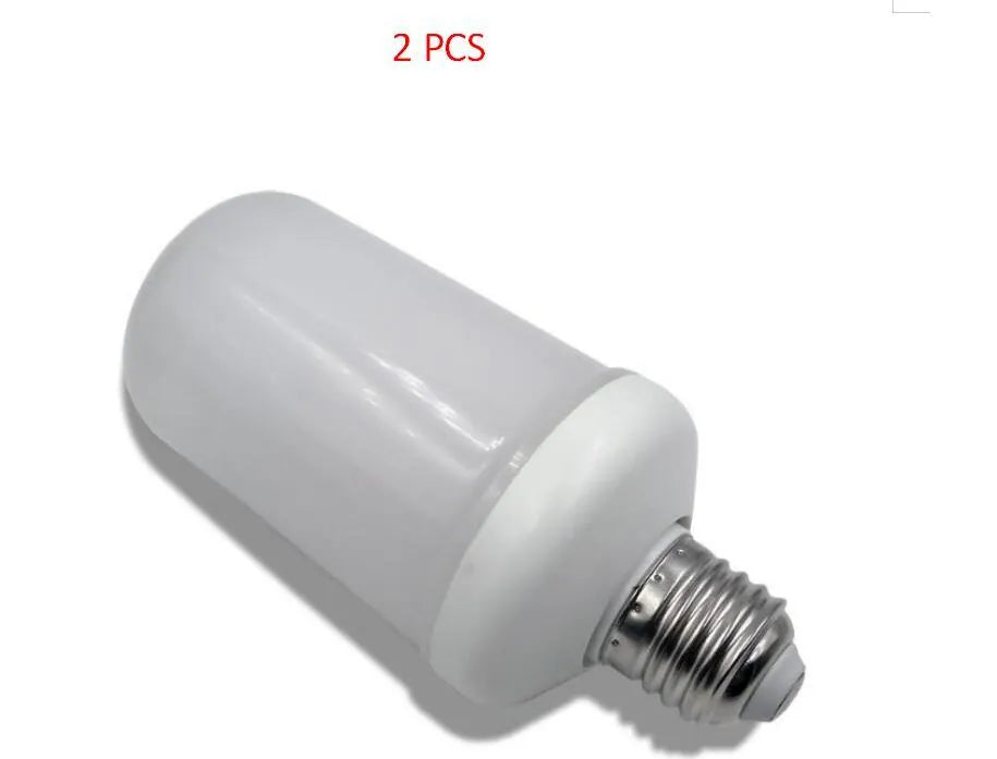 Decorative flame effect lamp with LED flickering emulation light for cosy atmosphere