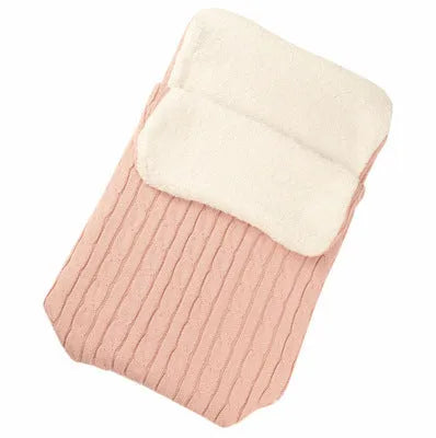 Baby stroller sleeping bag in envelope style with thick cotton wool filling for winter warmth