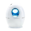 White columnar household air disinfection humidifier with USB cable and mechanical control dials.
