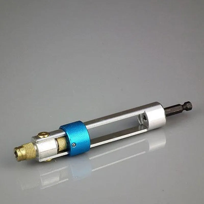 Half Time Drill Driver tool with swivel head and set of 18 Phillips, flathead, and countersink bits.
