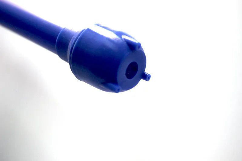 Manual hand siphon pump made of PP plastic for transferring fuel and oil in blue or red