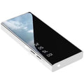 20000mAh power bank with LCD display showing battery percentage and dual USB ports