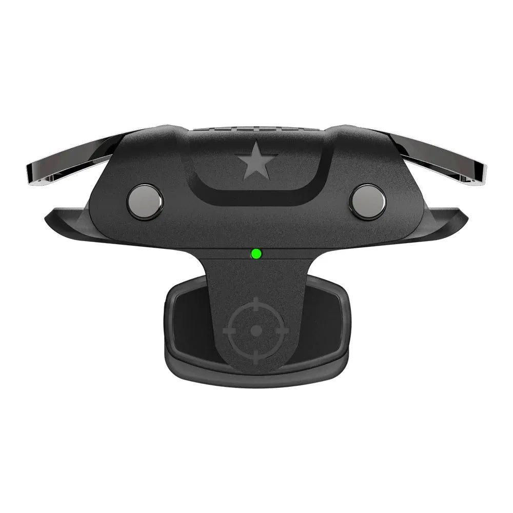 Black F5 mobile phone game controller with joystick for Android and iOS gaming