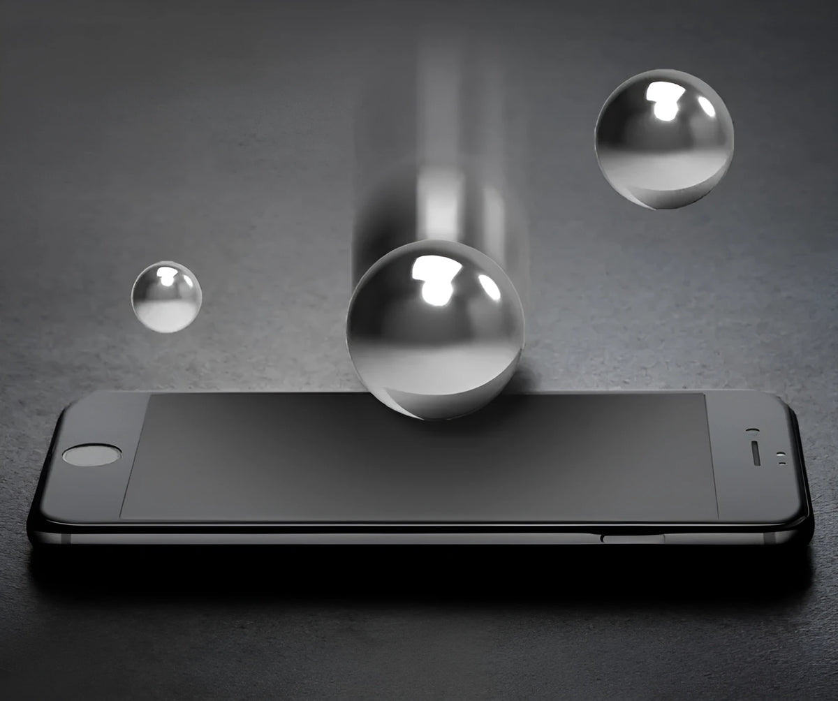 iPhone XS Max tempered glass privacy screen protector with anti-spy mirror coating