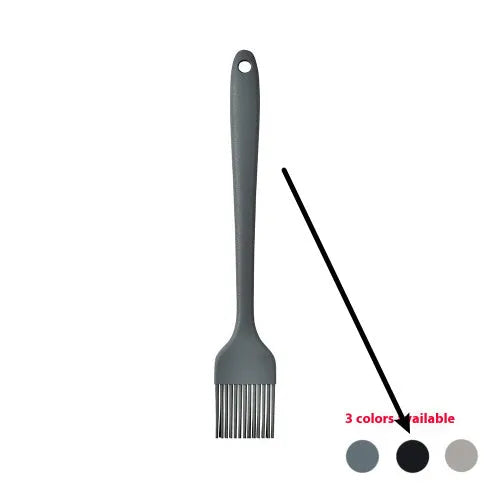 12 piece silicone kitchenware set with rotating storage bucket including ladle spatula and food clip in black