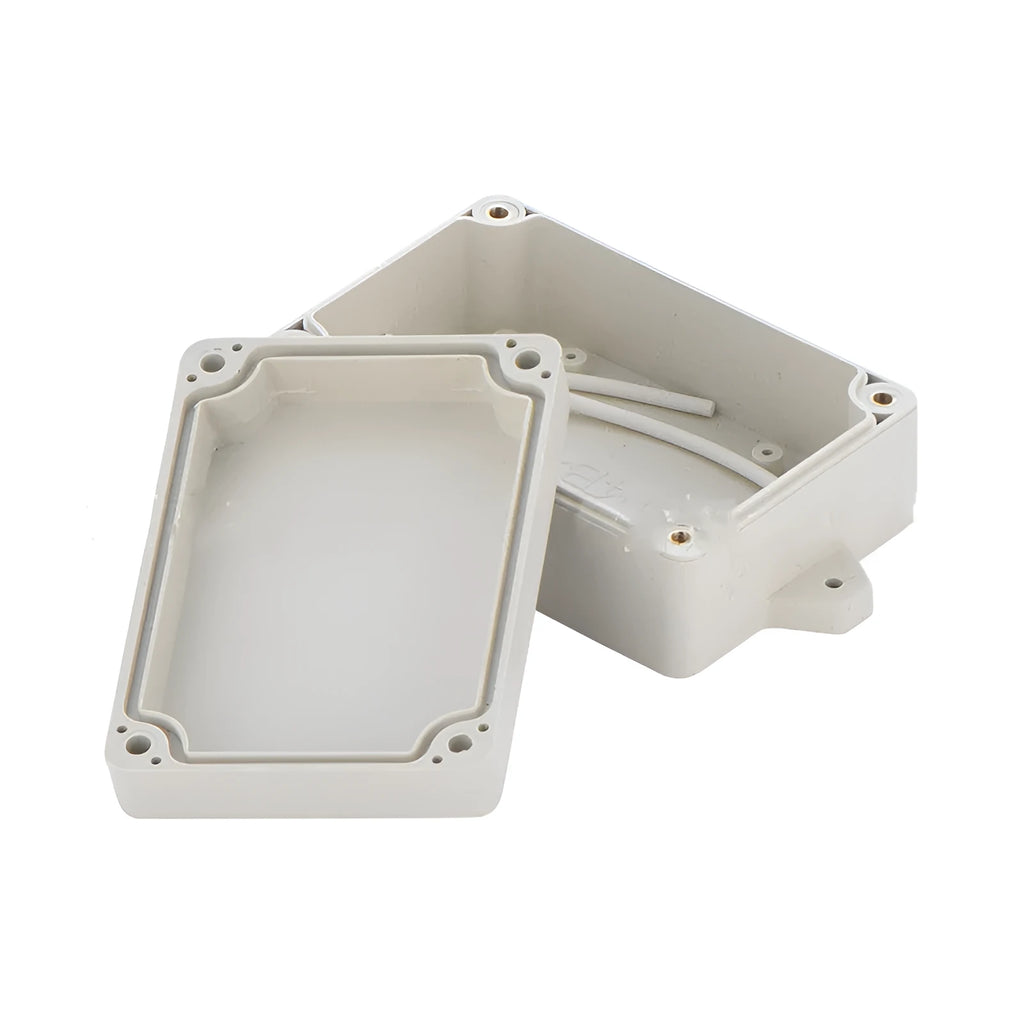 F4B-1 model grey ABS plastic waterproof electronic instrument enclosure box with dimensions 100mm by 68mm by 40mm.