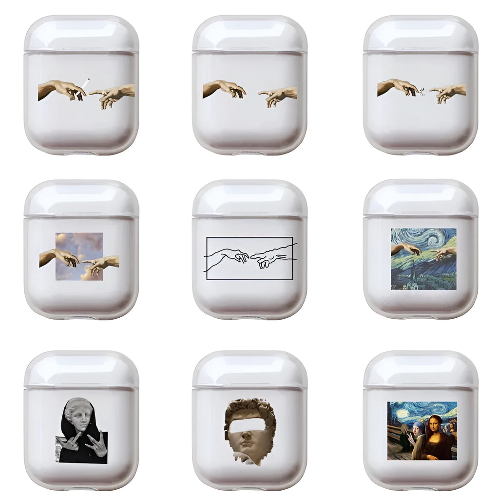 Transparent AirPods protective cover for Apple AirPods and AirPods Pro models