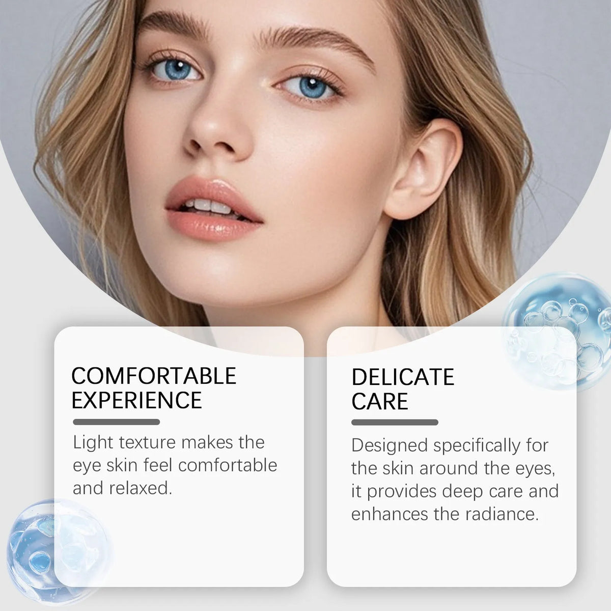 20g tube of moisturising eye cream for hydration and skin rejuvenation.