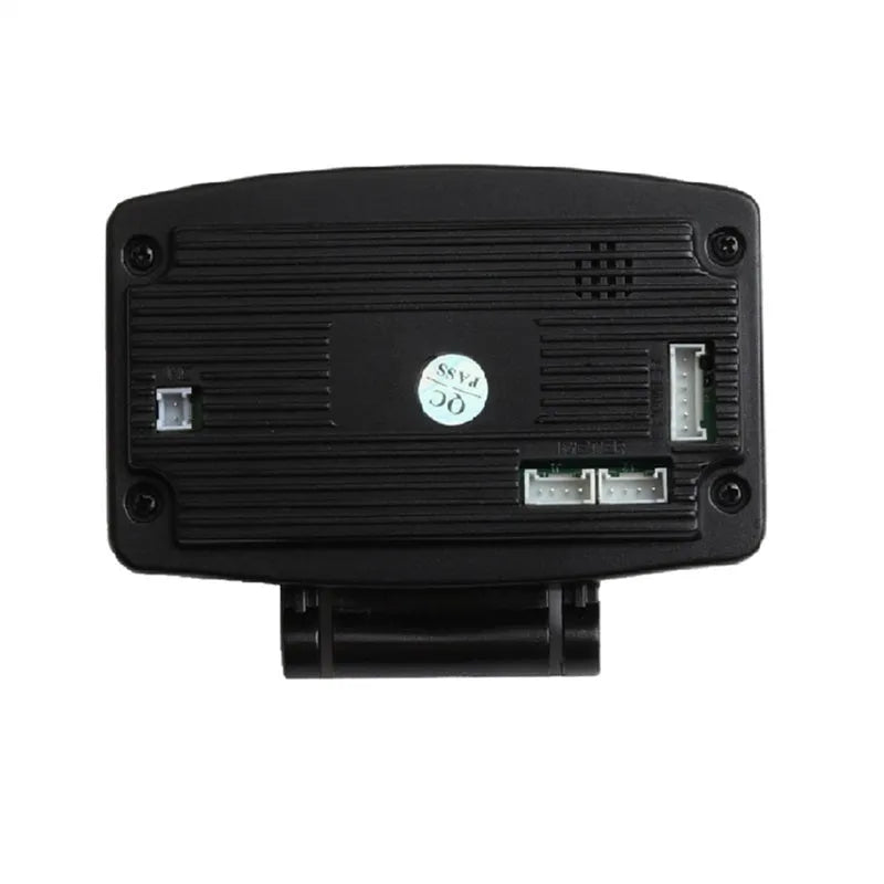 X1 Automotive OBD diagnostic instrument with LED display on metal housing.