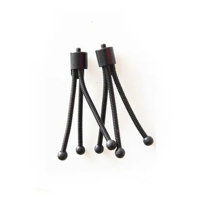 Small iron desktop tripod with ball head in folded position showing compact size