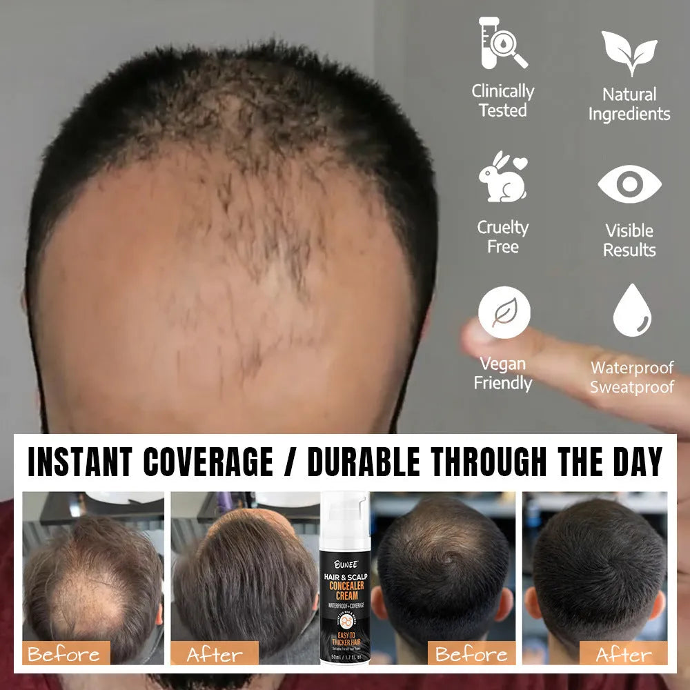 30 ml scalp concealer pomade for hair thinning coverage with coloured fibres
