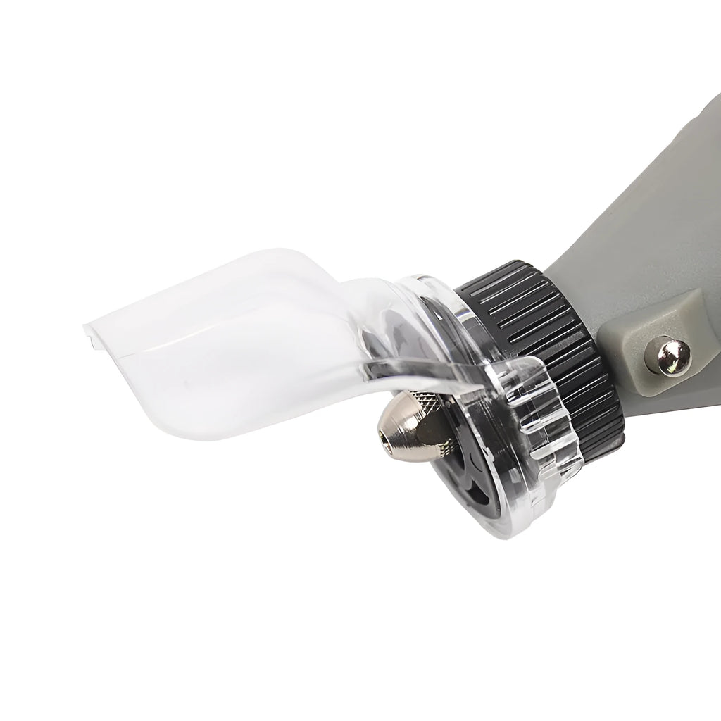 Transparent plastic horn cover for Delta tool face protection during grinding and industrial tasks