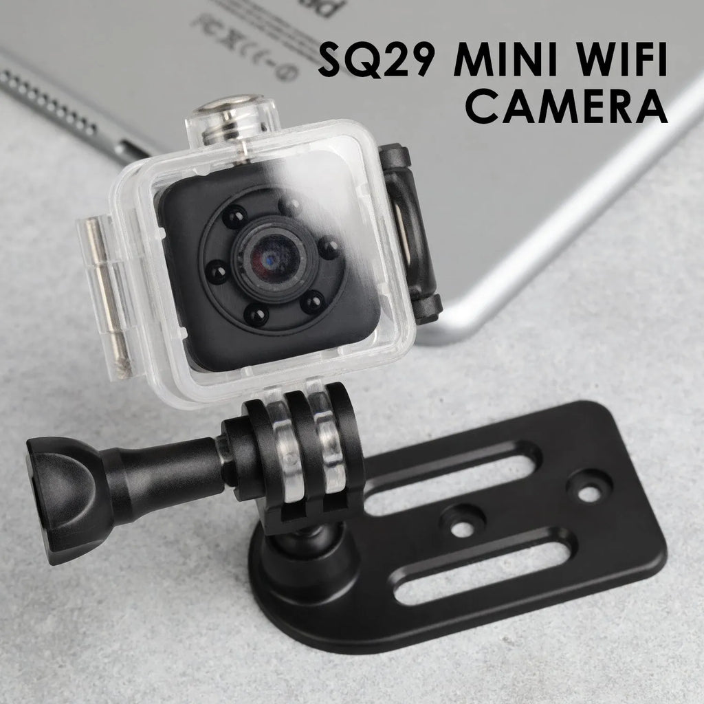 SQ29 black waterproof sports camera for action recording during cycling and diving activities