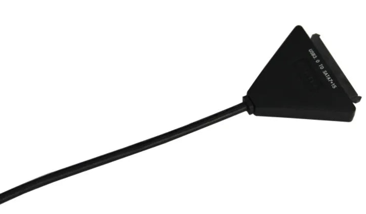 Black USB 3.0 to SATA adapter cable with 7+15 pin connector for 2.5 inch and 3.5 inch hard drives