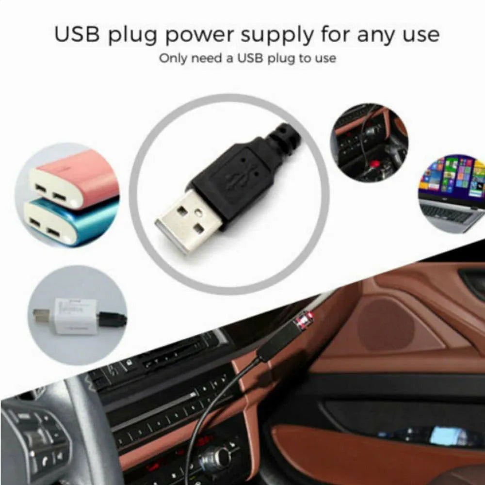 Car ceiling starlight kit with 3W LED, 12V supply, voice control, and green, purple, or red options