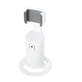 Black pink white smartphone gimbal with 360-degree rotation and auto face follow tracking